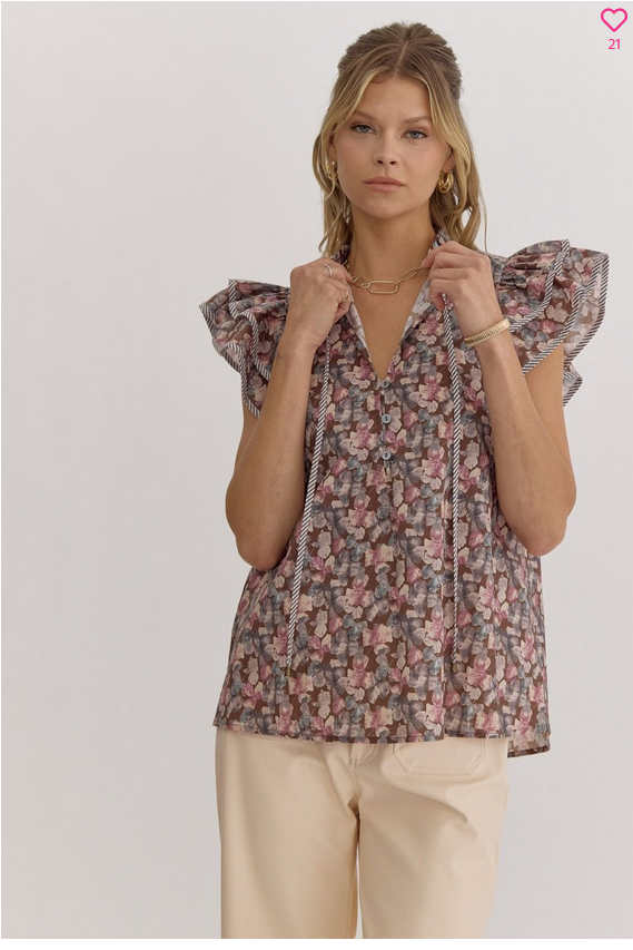 Entro ruffle top top